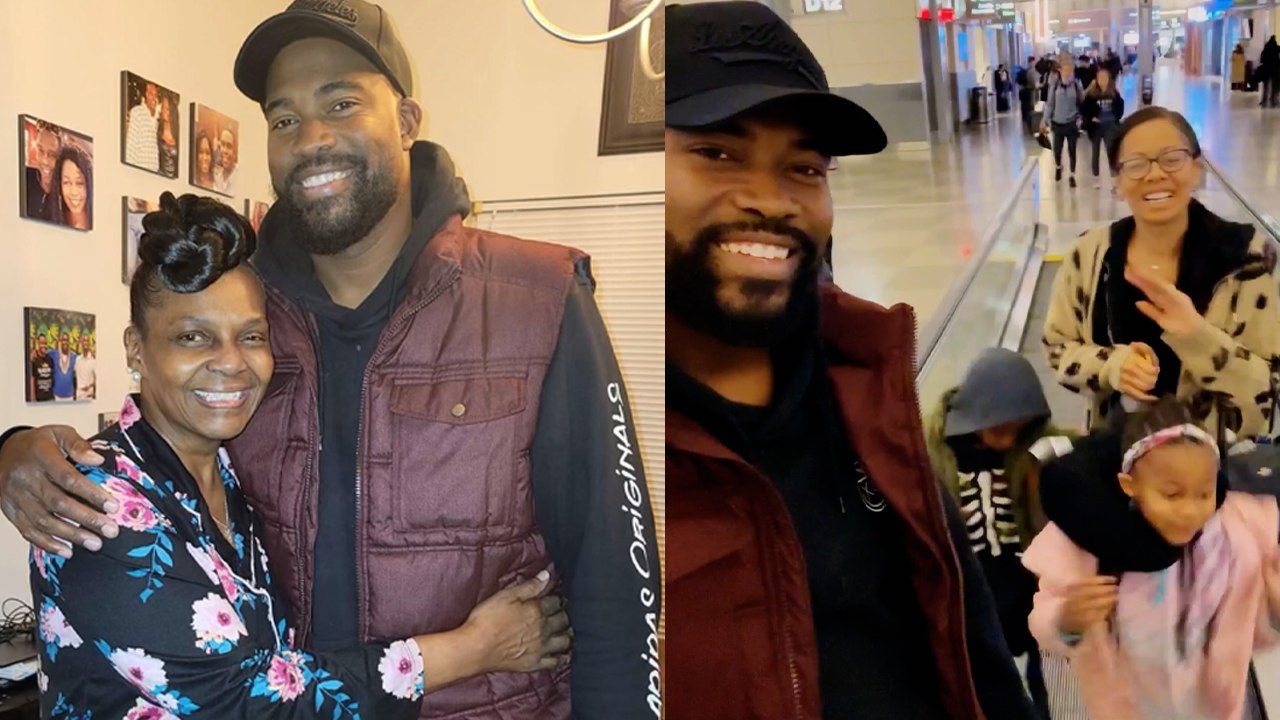 Man flies from California to North Carolina to surprise his momma for Thanksgiving *LOVELY!*