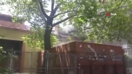 Ankara'da korkutan trafo yangını