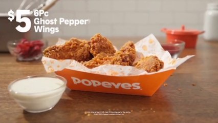 Popeyes Commercial 2023 - (USA) • Ghost Pepper Wings Are Back