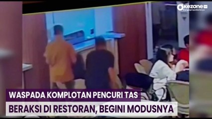 Waspada Komplotan Pencuri Tas Beraksi di Restoran, Begini Modusnya