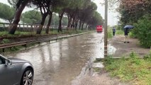 Palermo, allagamenti sulla bretella accanto all'autostrada Palermo-Catania