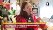 Destacan mayor presencia femenina en el rubro de obras sanitarias