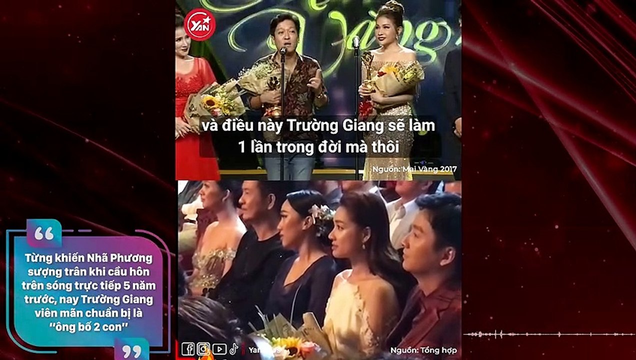 Từng khiến Nhã Phương sượng trân khi cầu hôn trên sóng trực tiếp 5 năm trước, nay Trường Giang viên mãn chuẩn bị là “ông bố 2 con”