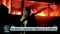 Incendio consume fábrica de puertas en Toliatti, Rusia