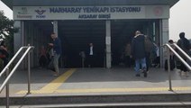 Yenikapı Marmaray İstasyonu'nda raylara atlayan şahıs hayatını kaybetti