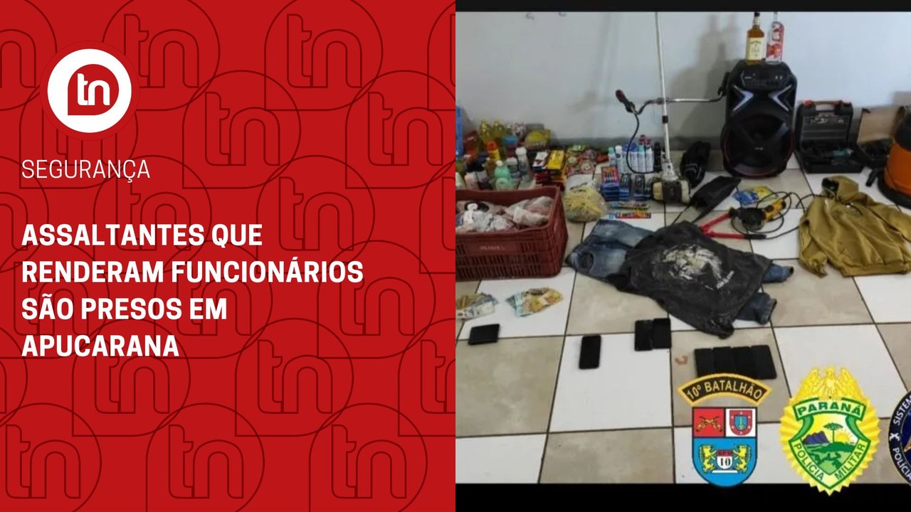 Assaltantes que renderam funcionários são presos em Apucarana