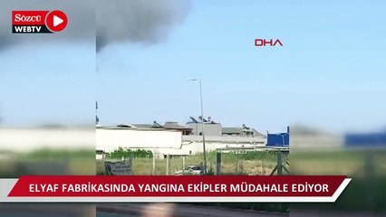 Antalya'da elyaf fabrikasında yangın