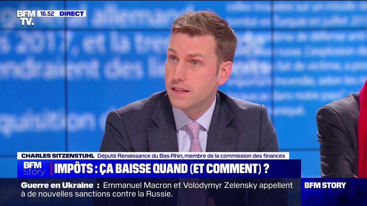 Impôts: "Nous souhaitons arrêter cette folie française qu'est le matraquage fiscal des classes moyennes" affirme Charles Sitzenstuhl (Renaissance)