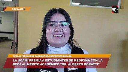 Cecilia Fernández manifestó su alegría por haber conseguido la beca como estudiante de medicina