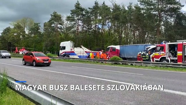 Súlyos balesetet szenvedett egy magyar busz Szlovákiában