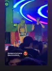 Julieta Poggio pasó un incómodo momento en un boliche