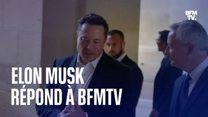 "Je suis très impressionné par le président Macron": Elon Musk répond à BFMTV