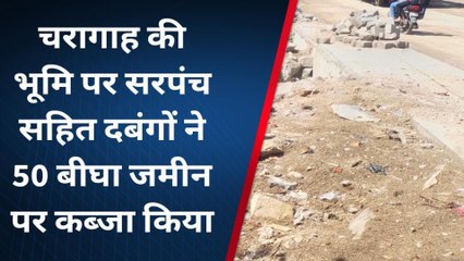 आसींद : चरागाह भूमि पर सरपंच और दबंगों के द्वारा कब्जा करने का आरोप, देखिए खबर