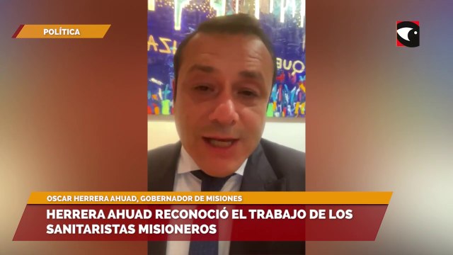 Herrera Ahuad reconoció el trabajo de los sanitaristas misioneros