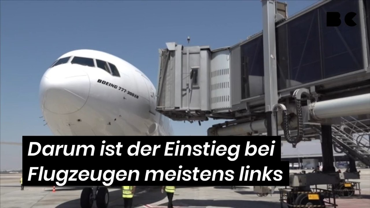 Darum ist der Einstieg bei Flugzeugen meistens links