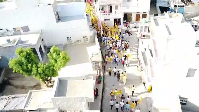 नागौर के इस शहर में नगर भ्रमण पर निकले श्याम बाबा, बाबा के भक्तों ने की अनूठी अगवानी