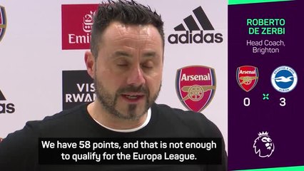Brighton deserve to qualify for Europe - De Zerbi