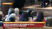 Nuevo juramento de Consejo de la Magistratura de Misiones