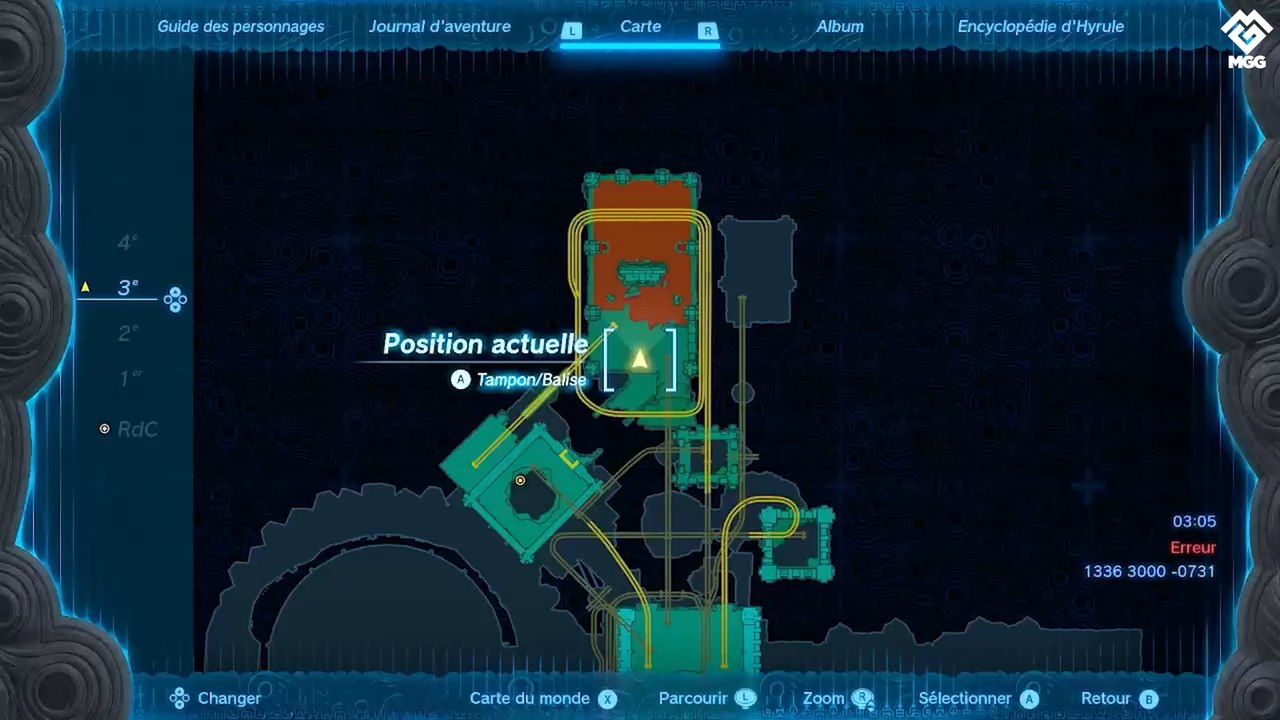 Soluce Temple du Feu Zelda TotK - 5ème verrou, rez-de-chaussée