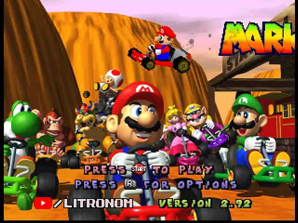 Mario Kart 64 Amped Up online multiplayer n64 Vidéo Dailymotion
