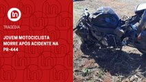 Jovem motociclista morre após acidente na PR-444