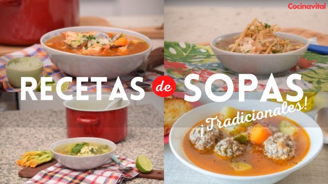 4 fáciles y calientitas recetas de sopas tradicionales en 30 minutos