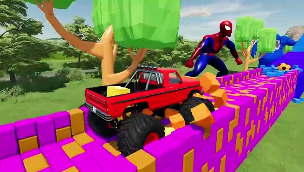 Farming Simulator 22 047 - COLORED FORD MONSTER TRUCK DEATH RUN
