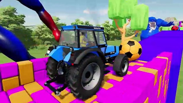 Farming Simulator 22 052 - COLORED DEUTZ-FAHR TRACTORS DEATH RUN