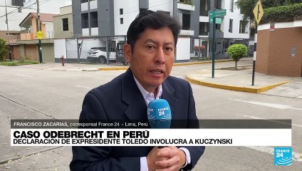 Скачать видео: Informe desde Lima: declaración de expresidente Toledo sobre Odebrecht involucra a Kuczynski