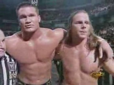 Randy orton & shawn michaels vs triple h & ric flair p2