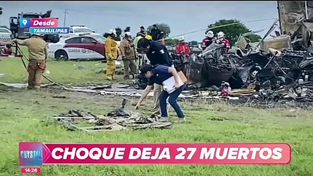 27 muertos dejó un choque entre un tráiler y una camioneta en Tamaulipas
