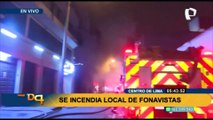 Centro de Lima: reportan incendio en edificio cerca a la plaza San Martín