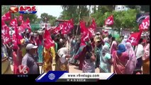 Women's Rally With Empty Pots For Drinking Water _ V6 Teenmaar