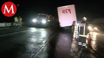 Se registra un fuerte accidente en la autopista México-Querétaro