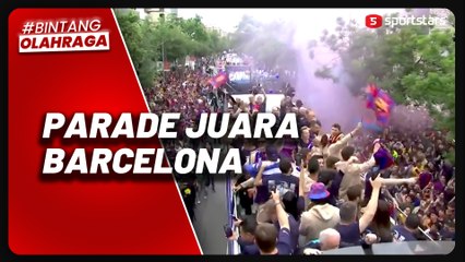 Intip Kemeriahan Parade Juara Barcelona, Puluhan Ribu Suporter Turun ke Jalan