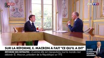 Emmanuel Macron explique son changement de position sur l'âge de départ à la retraite