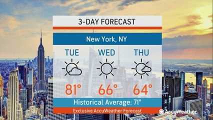 Video herunterladen: Thunderstorms, dry weather forecast for the Northeast