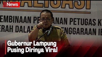 Pusing Dirinya Viral, Gubernur Lampung Minta Wartawan Matikan Kamera