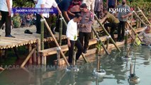 Momen Prabowo Hormat ke Jokowi Usai Acara Tanam Mangrove