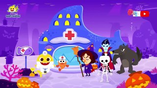 Spooky! Monsters Visit Baby Shark Doctor - +Compilation - Hospital Play - Baby Shark Official