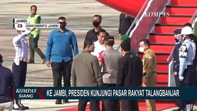 Presiden Joko Widodo Kunjungi Pasar Rakyat Talangbanjar Jambi, Tinjau Harga Sembako