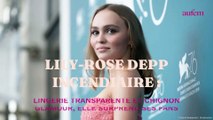 Lily Rose Depp incendiaire : lingerie transparente et chignon glamour, elle surprend ses fans