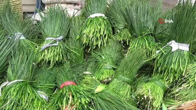 Siirt'te kenger ve sirik otu tezgahlarda yerini aldı