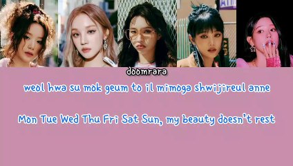 G IDLE - QUEENCARD (ENG Lyrics)