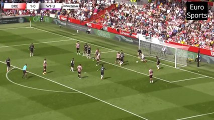 Télécharger la video: Brentford 2-0 West Ham Mbeumo Wissa  Premier League highlights 22-23