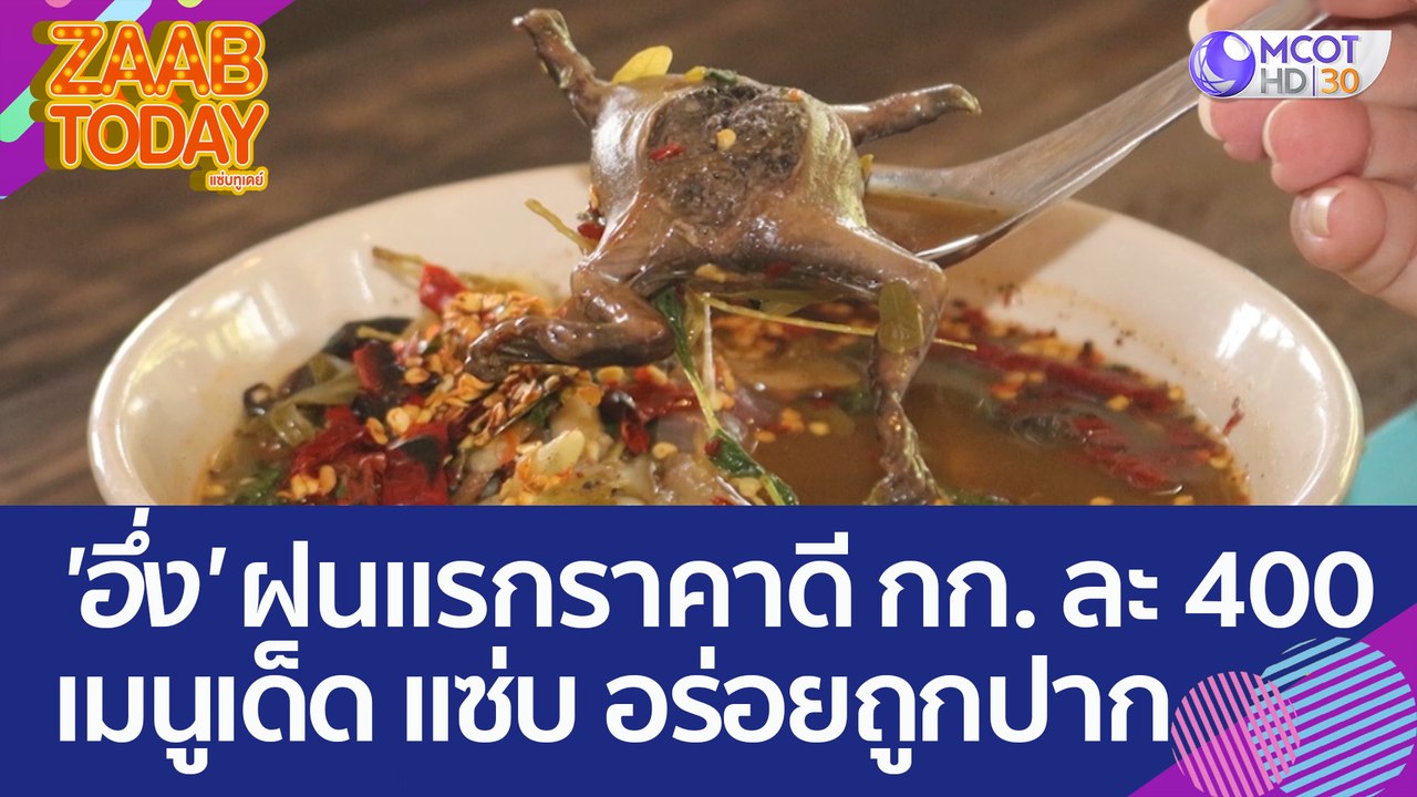 'อึ่ง' ฝนแรกราคาดี กก. ละ 400 บาท ทำเมนูเด็ด แซ...