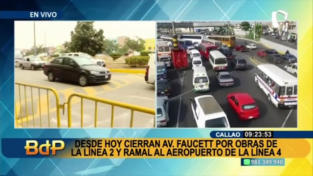 Callao: Rutas alternas tras el cierre de la Av. Faucett por obras de la Línea 4 del Metro de Lima