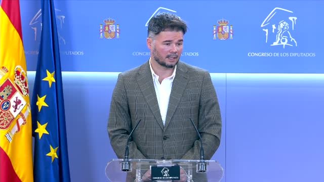 Rufián sobre Bildu: Es bueno acabar con circos mediáticos quitando directamente la pista