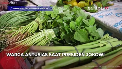 Jokowi Borong Petai di Pasar Talang Banjar Jambi, Pedagang Dikasih Bonus