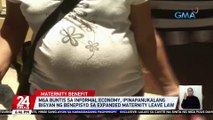Mga buntis sa informal economy, ipinapanukalang bigyan ng benepisyo sa Expanded Maternity Leave Law | 24 Oras